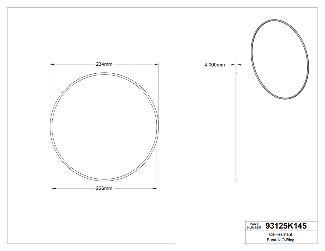 Technical drawing - 93125K145